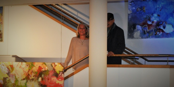 Einführung der Vernissage im Bürgerhaus Gräfelfing von Journalist Marcus Schick